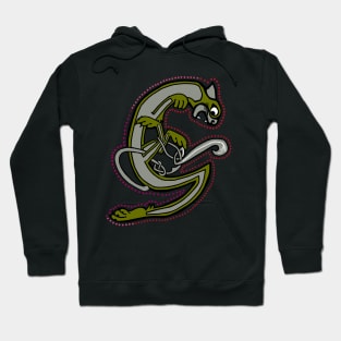 Celtic Cat Letter G Hoodie